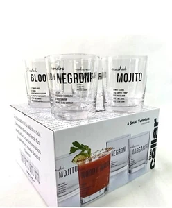 The Cellar Recipe Double Old-Fashioned Glasses New in Box - Picture 1 of 6