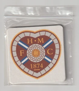 HEART of MIDLOTHIAN F.C. Pack of 6 Beer Mats Coasters CLUB CRESTED - Picture 1 of 1