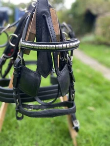 LEATHER DRIVING HARNESS SHETLAND PONY COB FULL *FREE POSTAGE* - Picture 1 of 6