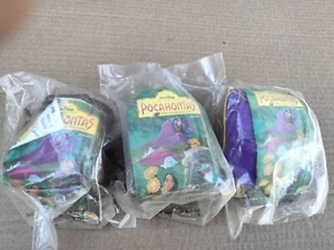THREE 1996 BURGER KING POCAHONTAS FINGER PUPPETS NIP - Picture 1 of 13