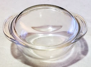 Pyrex Clear Covered Casserole W/ Handles Vintage #022 1QT - Picture 1 of 5