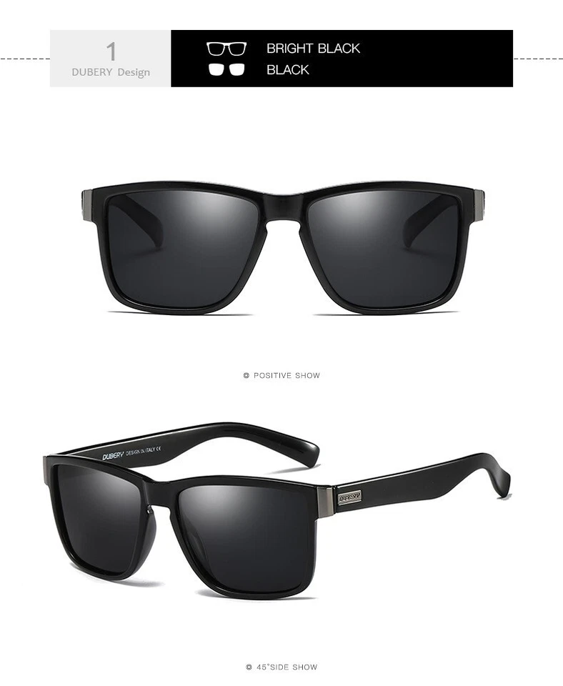 Gafas de sol polarizadas deportivas DUBERY para hombres mujeres gafas de conducción de pesca D518-1 Foto 1 de 1