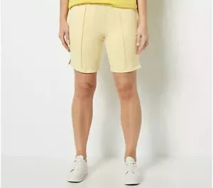 Pantalones Cortos Deportivos Savvy Talla 4X Terry Francés con Detalle de Remache AMARILLO SUAVE A487096 - Imagen 1 de 1