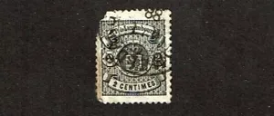 1880-1 LUXEMBOURG 2c Black Coat of Arms Wide Margins Sc#41 Postally Used Fault - Picture 1 of 1