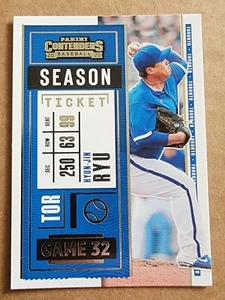 Hyun-Jin Ryu 2020 Panini Contenders Season Ticket Baseball Card #11 - Picture 1 of 10