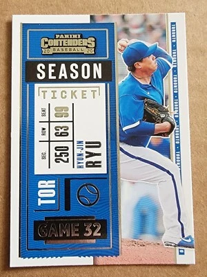 Hyun-Jin Ryu 2020 Panini Contenders Season Ticket Baseball Card #11 - Image 1 of 4