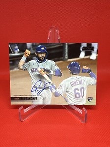 2021 Topps Stadium Club Black Foil /25 Ali Sanchez Rookie Auto RC - READ DESC.