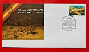 Australia 1980 Cuerpo Blindado MILPO Puckapunyal Cubierta Conmemorativa - Imagen 1 de 2