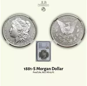 1881-S Morgan Silver Dollar Proof Like, NGC MS 63 PL *Video - Picture 1 of 3