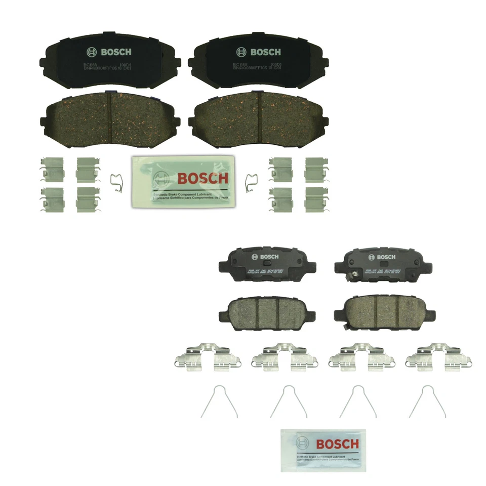 Bosch Front Rear Ceramic Disc Brake Pad Kit For Grand Vitara 2007-2013 - Image 1 of 1