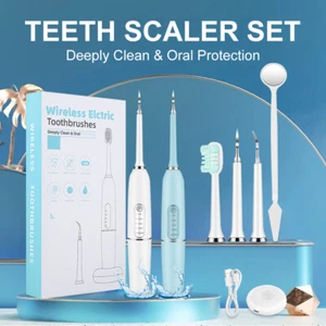 Electric Ultrasonic Teeth Cleaner Plaque Remover w/5Modes Dental Tartar Remover! - Picture 1 of 17