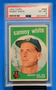 1959 TOPPS # 486 Sammy White PSA 6 EX-MT # 42314701 BOSTON RED SOX !!!! - Picture 1 of 2