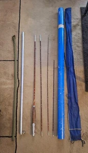 Rare Horrocks Ibbotson Adirondack bamboo fly rod 9ft 3 Pc Extra Tip Tubes Trout - Picture 1 of 19
