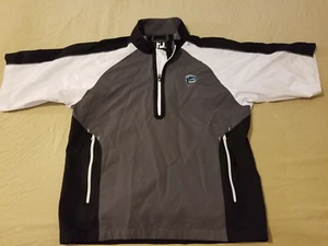 Mens FootJoy FJ Half Zip Shirt Jacket Gray S Small Athletic Golf Rain Waterproof - Picture 1 of 8