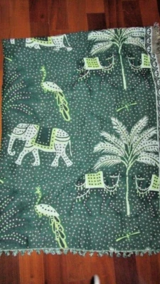 Cobertor Anthropologie estampa animal novo com etiquetas reversível multicolorido $ 128 - Imagem 1 de 4