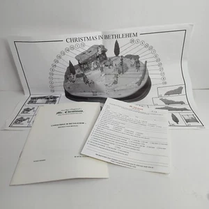 Paperwork ONLY for Mr Christmas in Bethlehem Instructions & Inventory Sheet 1997 - Picture 1 of 4