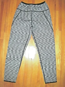 Hot Shape Gray Neoprene High Waist Ankle Length Sauna Shapewear Leggings XL New - Picture 1 of 5
