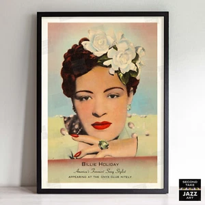 Billie Holiday jazz poster - Onyx Club - 1943-4 - Picture 1 of 4