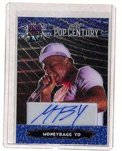 2023 Leaf Pop Century Moneybagg Yo Pro Set Raps 4/7 Blue Auto Autograph Card