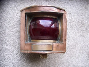 ANTIQUE 1941 DATED COPPER SHIPS PORT LAMP-GC. - Picture 1 of 6