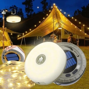 LED Campinglampe Laterne Outdoor Leuchte Zeltlampe Campingleuchte Solarlampen DE - Bild 1 von 16