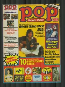 POP mit Melody Maker Nr. 10/77 1977 mit allen Poster + 10 bunten Stickers - Bild 1 von 5