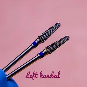 Hartmetall Nagel Bohrer blau mittel 4 mm Gel Acryl Entfernung Mais Linkshand 1 Stück - Bild 1 von 1