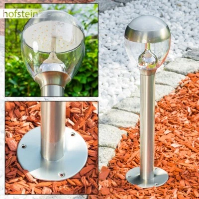 LED Sockellampe Design Aussen Steh Leuchten Pollerleuchte Wege Lampen Edelstahl - Bild 1 von 4