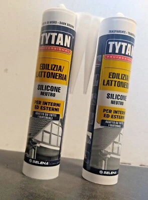 Tytan Professional Silicone neutro Edilizia/Lattoneria 300ml + Pistola Silicone - Immagine 1 di 2