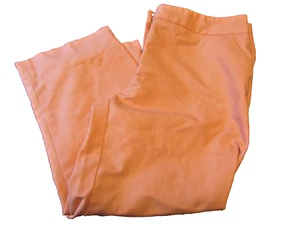Rafaella Soft Orange Cotton Blend Capri Pant Size 12 - Picture 1 of 4