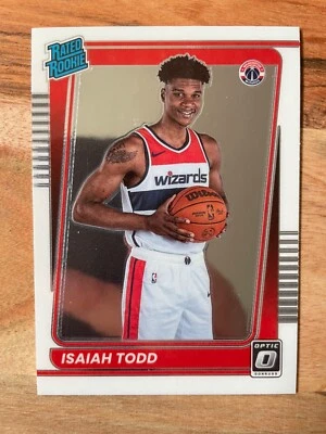 Isaiah Todd 2021-22 Donruss Optic Rated Rookie #187 Washington Wizards RC - Image 1 of 2