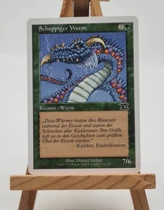 Schuppiger Wurm 6. Edition Magic Karte MTG Deutsch (Scaled Wurm) 251/350 - Bild 1 von 2