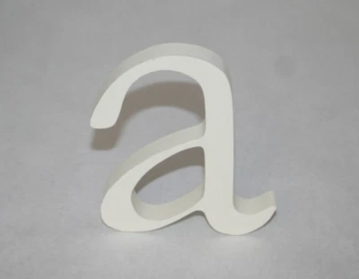 Pottery Barn Kids 5 pulgadas pared letra minúscula "A" blanco liso colgante NUEVO Foto 1 de 4