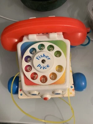 Винтажный Fisher Price болтовня телефон детская игрушка #2063 1961 б/у - Изображение 1 из 4