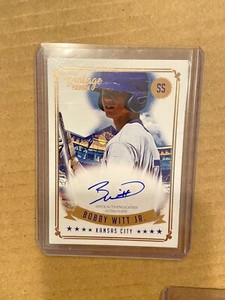 2020 Onyx Vintage Premium Bobby Witt Jr On Card Auto
