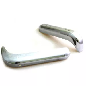FIT NISSAN DATSUN 520 521 620 PICKUP TRUCK 1973 74-79 STEEL REAR BUMPER 2 PIECES - Picture 1 of 6