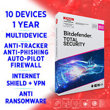 Bitdefender Total Security 2023 Multidevice 10 device 1 year FULLEDITION Key VPN