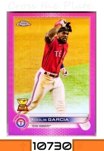 Topps 2022 cromo rosa refractor copa dorada Adolis Garcia Rangers #25 - Imagen 1 de 1