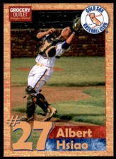 2018 GROCERY OUTLET ALBERT HSIAO ROOKIE GOLD SOX BASEBALL CLUB #23