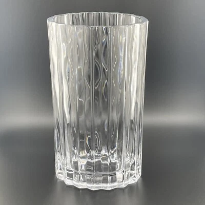 Jarrón grande ovalado moderno ondulado cristal MARQUIS de WATERFORD 9" Foto 1 de 4
