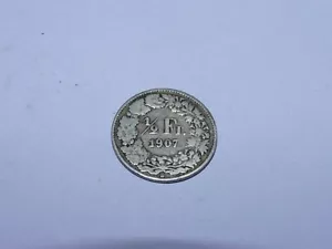 PIECE - 1/2 FRANC SUISSE 1907 B - ARGENT - - Imagen 1 de 2
