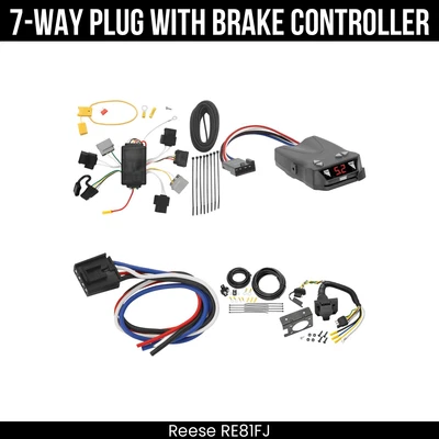 Fiação Reese RV 7 vias + controle de freio para 05-07 Ford Escape 05-06 Mazda Tribute - Imagem 1 de 4