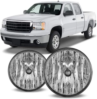 For 2007-2013 GMC Sierra 1500 2500 HD/3500 HD Bumper Clear Lens Fog Lights x2 Foto 1 de 4