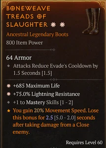 💥DIABLO 4💥SEASON 10💥Stiefel💥2GA Life + Lightning Resist + Mastery - Bild 1 von 1