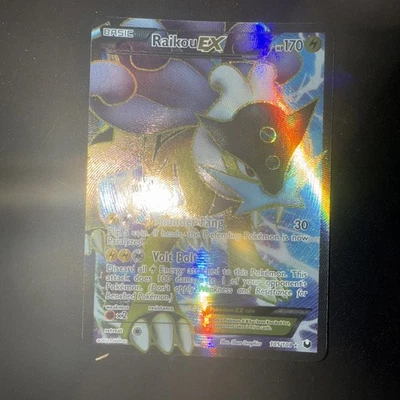 Raikou EX 105/108 Pokémon Black & White Dark Explorers Full Art Ultra Rare NM - Image 1 of 4