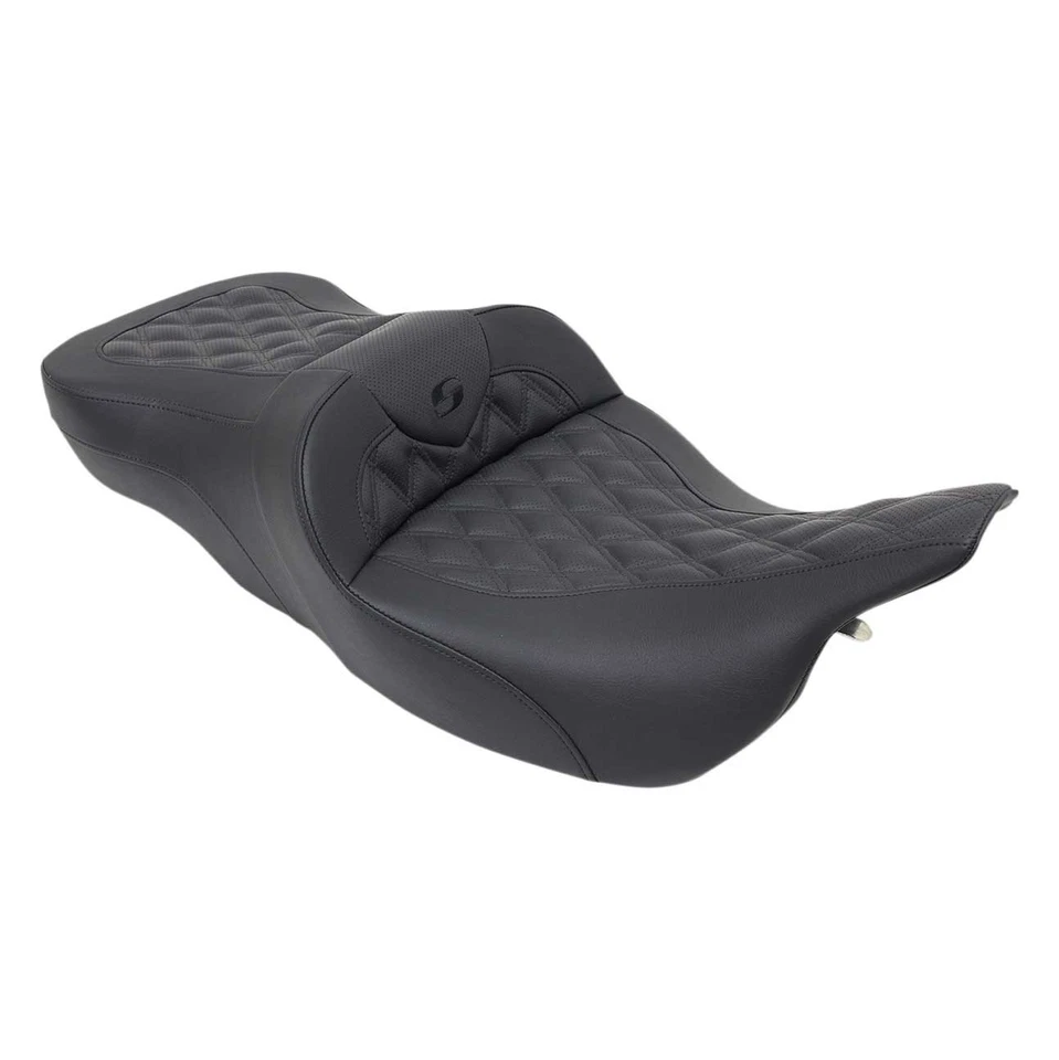 Sofá de carretera Saddlemen dos plazas LS negro asiento de turismo felpa confort 897-07-182 Foto 1 de 1