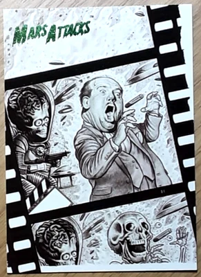 2012 Topps Mars Attacks Card 74 NEW MISSIONS. - Image 1 of 3