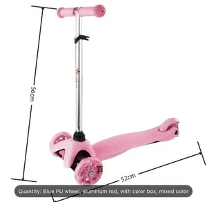 Folding Tricycle Adjustable Height For Kids Scooter Three Wheel Scooter - Picture 1 of 6