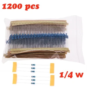 Kit surtido de resistencias de película metálica 1200 un. 60Valor 1/4W 1% 0Ω ~ 10 mΩ - Imagen 1 de 9