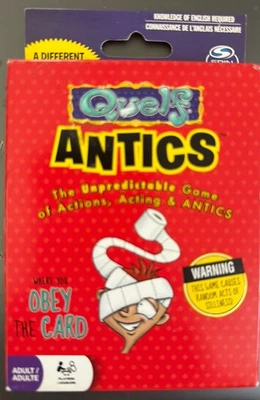 Quelf Antics Adult Card Game Where You Obey The Card 3-8 Players Cards Sealed! - Image 1 of 2